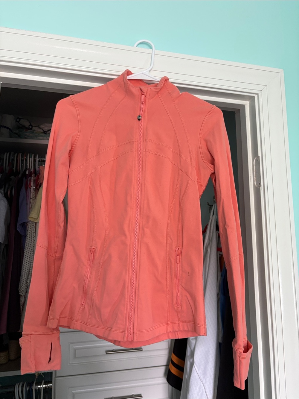 lululemon athletica Coral Zip-Up Bomber Jacket